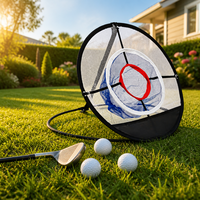 Filet de golf portable et pliable pour l'entraînement, en nylon, pour l'intérieur et l'extérieur