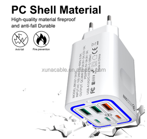 شاحن هاتف محمول جديد متعدد المنافذ 6 PD20W 3PD <span class=keywords><strong>50W</strong></span> سريع الشحن QC3.0 - Product Image 4
