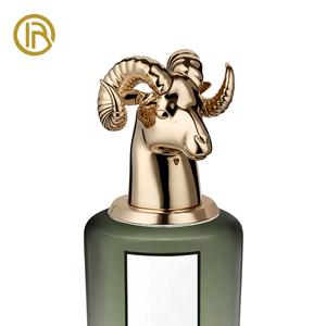 Capuchon de parfum en Zamac artisanal exquis OEM ODM avec portraits de têtes de bêtes et d'animaux pour les marques de parfums artistiques - Product Image 4