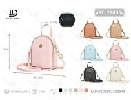 Borsa a Tracolla Ovale 16 X 10 Cm in Microfibra Pelle Sintetica con Logo per Tutte le Stagioni - Product Image 1