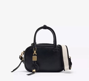 Mini Borsa Premium da Donna Marrone Scuro con Decorazione a Filo, Elegante Piccola Borsa a Secchiello con Chiusura a Cerniera, Borsa a Tracolla - Product Image 1