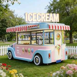 Electric Food Truck, Multi-function catering <b>trailer</b> fully equipped for outdoor festival street food coffee ice cream vending - Product Image 1