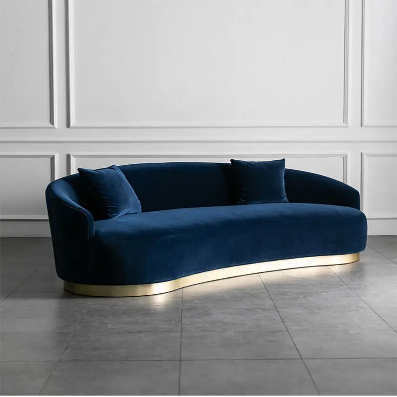 Итальянский дизайн современный тканевый бархатный секционный гостиная роскошный диван набор мебели