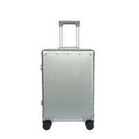 Valise rigide en aluminium intégral pour la vente en gros OEM, idéale pour la revente de marques haut de gamme
