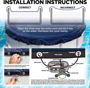 Pesas para Lona de <span class=keywords><strong>Piscina</strong></span> de <span class=keywords><strong>Invierno</strong></span> Impermeables y Anticongelantes de HDPE con Revestimiento Ripstop para Cubiertas de <span class=keywords><strong>Piscina</strong></span> y <span class=keywords><strong>Toldos</strong></span>, Bolsa Colgante Antifugas - Product Image 1