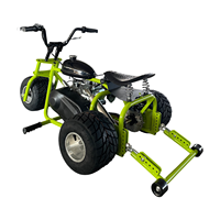 Mini-trike rétro tout-terrain 212CC personnalisé en gros, mini-moto à quatre temps, essence, tout-terrain, kart à dérive pour adultes