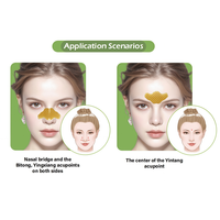 Patch nasal rafraîchissant portable, design ergonomique pour une application facile et un soulagement longue durée