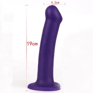 Masturbation féminine pliable sangle en silicone <span class=keywords><strong>sur</strong></span> gode énormes jouets sexuels réalistes sans balles matériau souple en TPE et PVC - Product Image 2