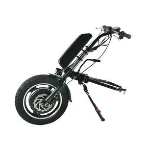 Lightweight foldable electric wheelchair hand cycle, electric handbike 12/16in wheel for electric wheelchair 350w 500w