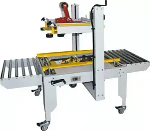 Efficiënte En Eenvoudig Te Bedienen Kleine Case Box Tape Sealer Automatische Flappen Vouwen Melk Case Kartonnen Doos Taping Sluitmachine