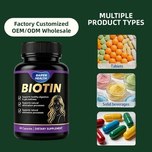 Capsules de biotine à étiquette privée OEM/ODM, complément de vitamine B7, nourrissent les follicules pileux, améliorent la chute des cheveux, maintiennent la santé du cuir chevelu - Product Image 4