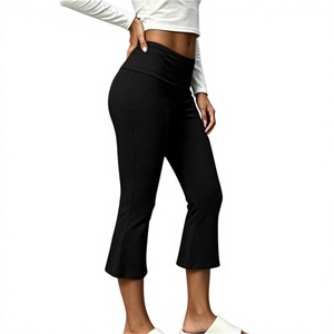 Leggings Capri OEM para Mujer, Cintura Alta, Corte Bootcut, Pantalones de Yoga Elásticos y Cómodos para Gimnasio, Fitness, Running y Entrenamiento Atlético - Product Image 5