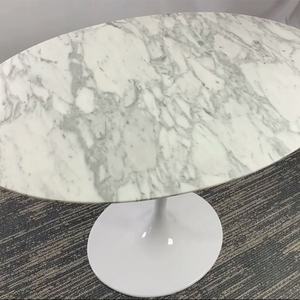 Aangepaste Meubelen Moderne Witte Natuurlijke Arabescato Marmer Ovale Eero <span class=keywords><strong>Saarinen</strong></span> Tulip Eettafel - Product Image 3