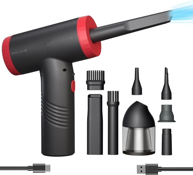 Air Duster Vacuum and Blowing Cleaner Compressed Air Duster 100000rpm Keyboard Cleaner for Gift