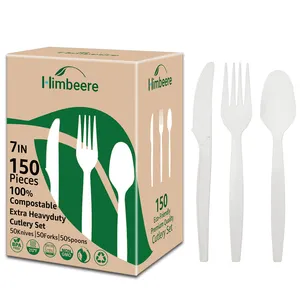 Himbeere Brand Compostable Cutlery Forks Spoons Knives
