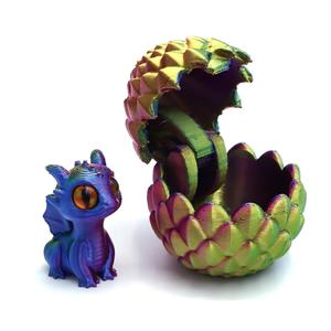Huevo de Dragón Mini Impreso en 3D con Color Personalizado, Juguete Antiestrés para Niños, Figuras de Anime Coleccionables, Hecho en China - Product Image 2
