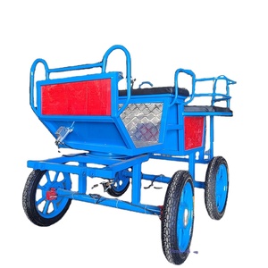 Petit chariot à cheval à quatre roues avec CE Miniature personnalisée Blue Horse Wagon à vendre - Product Image 1