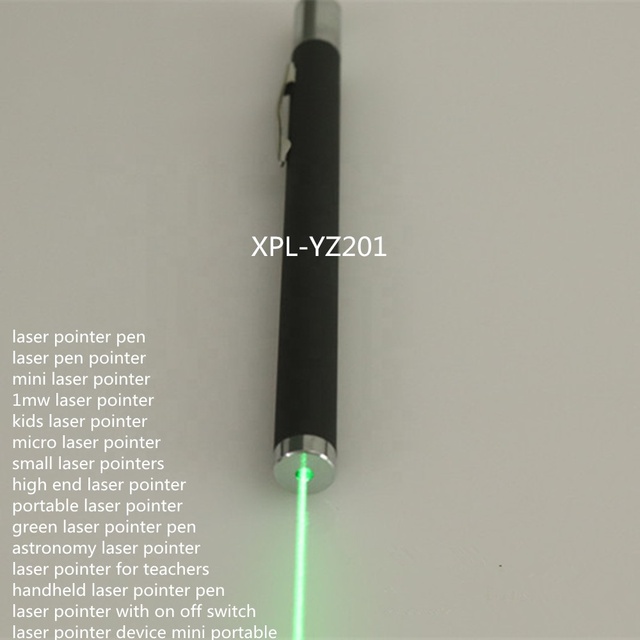 XPL-YZ201G1 532nm Green Pen Laser Pointer AAA Battery <1mW Power 15m Range