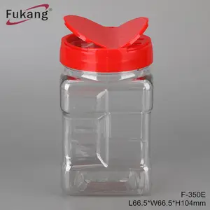 Fabrik Großhandel Lebensmittel qualität billig 100ml 350ml 500ml Gewürz flaschen Glas Haustier Gewürz behälter Verpackung