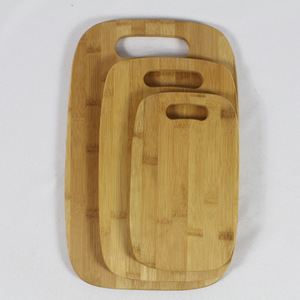 Juego de tablas de cortar de bambú 39.5X25X1.2CM 32X20X1.2CM 25X15X1.2CM con asa, rectangulares, para cocina - Product Image 3