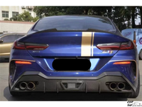Kit de carrosserie diffuseur arrière en fibre de carbone pour BMW Série 8 G14/G15/G16, style AC amélioré, kit de lèvre de pare-chocs arrière léger, outils automobiles