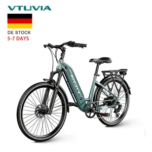 Europa Duitsland Magazijn Oem Odm Ebike 250W 36V Batterij 27.5*2.0 Elektrische Stadsfiets Voor Vrouw