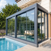 Pergolas et tonnelles personnalisées pour l'extérieur, mobilier de jardin 4x4, pergola bioclimatique en aluminium à double paroi à lames orientables