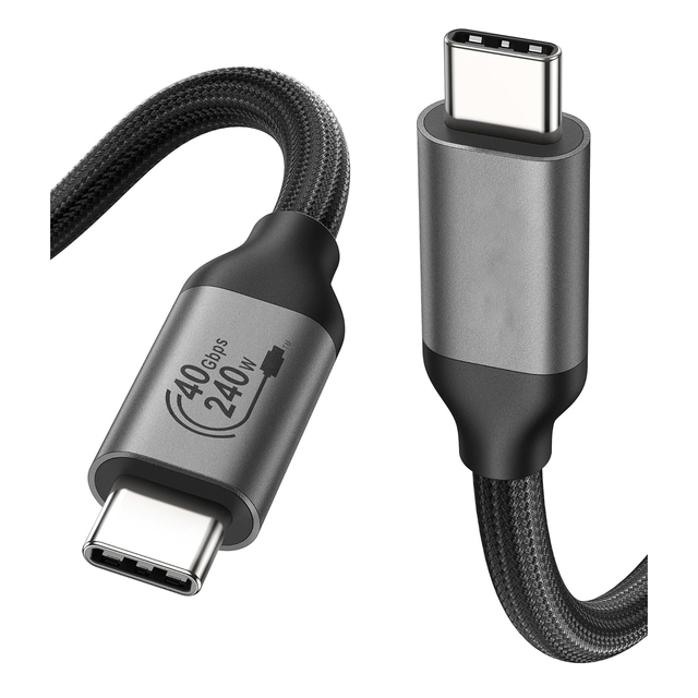 240W 100W 10ft C to C Cable Type C Fast Charging USB C Cable Factory Custom 1m 2m 3m 5m Braided Type-C USB-C Data Charger Cable