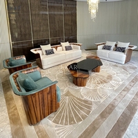 Canapé moderne à trois places en cuir et tissu Ensemble de chaises longues pour salon Sièges modulaires fonctionnels et élégants Hôpitaux en mousse d'angle