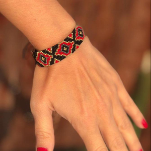 Bracelet en perles Miyuki fait main - Bonheur - Product Image 1