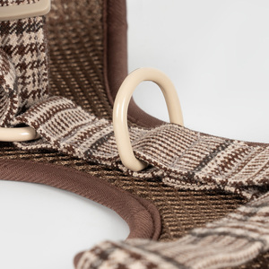 Juego de arnés de terciopelo de lujo para perros, diseño personalizado de oso de peluche para collar de Bulldogs franceses, razas de Sherba, transpirable, talla XS - Product Image 6