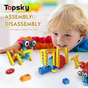 Set di Costruzioni Educativo Creativo per Bambini, Blocchi Elettrici con Ingranaggi Fai-<span class=keywords><strong>da</strong></span>-Te, Giocattolo Ingegneristico Multiforme - Product Image 1