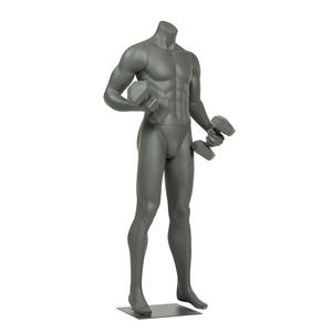 Maniquíes Deportivos Masculinos de <span class=keywords><strong>Cuerpo</strong></span> <span class=keywords><strong>Completo</strong></span>, Grises, <span class=keywords><strong>Usados</strong></span>, para Entrenamiento Atlético, Económicos - Product Image 3