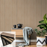 Panneaux muraux insonorisés de haute qualité Dayin Sample, panneaux muraux en bois à lattes, panneaux acoustiques en feutre pour la décoration intérieure, murs et plafonds
