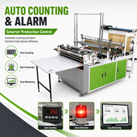 Machine de fabrication de sacs shopping plats en HDPE LDPE à découpe automatique personnalisée pour une production à haut volume