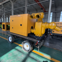 Pompe centrifuge auto-amorçante compacte mobile de 200 m³/h, 6 pouces, pour l'aquaculture, la circulation de l'eau des fermes et l'échange d'eau des étangs