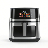 Four à Friture Électrique Multifonctionnel 8L Grande Capacité Contrôle Numérique Moderne pour Maison, Hôtel, Cuisine en Plastique KA13119