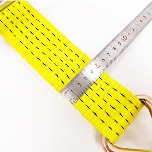 Correas de Amarre con Trinquete de Poliéster de Fabricación China, 50 mm, Alta Tensión, Gancho Doble en J, Capacidad de <span class=keywords><strong>Carga</strong></span> de 5000 kg <span class=keywords><strong>para</strong></span> Manejo de Remolques - Product Image 3