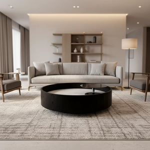 Table basse moderne et créative en métal avec plateau surélevé en marbre pour salon de studio de créateur et zone VIP de coworking haut de gamme - Product Image 2