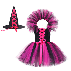 Costumi di Halloween, Vestito da Strega Malvagia per Bambine, Abito Tutu con Cappello da Strega, Costume per Feste di Compleanno, Vestito da Strega per Bambini - Product Image 5