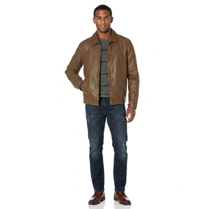 Chaqueta de Cuero de Precio de Servicio OEM, el Mejor Material, Fabricante Líder, Chaqueta de Cuero para Hombre - Product Image 1