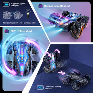 Voiture télécommandée RC 2.4G 4x4 tout-terrain avec rotation à 360 degrés, fonctions de drift et cascades, contrôle gestuel et pulvérisation de lumière - Product Image 6