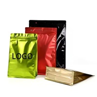 Sachet Doypack refermable en feuille de Mylar pour aliments, biodégradable, en papier Kraft de luxe, avec marquage à chaud, réutilisable