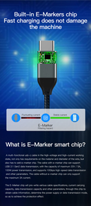 USB Loại C 3.2 Gen 2x2 màn hình hiển thị video cáp 4k 20gbps truyền dữ liệu & 100W PD phí cho Iphone 15 MACBOOK iPad Pro - Product Image 2