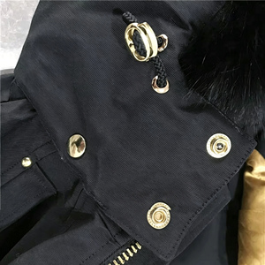 Cappotto Invernale <span class=keywords><strong>da</strong></span> <span class=keywords><strong>Uomo</strong></span> di Alta Qualità, Giacca Imbottita con Cappuccio e Bordo in Pelliccia di Volpe, Giacca Bomber Maschile - Product Image 4
