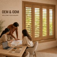 Fabricant de volets de fenêtre sur mesure OEM ODM, vente en gros d'usine pour les particuliers, l'hôtellerie et les acheteurs de projets