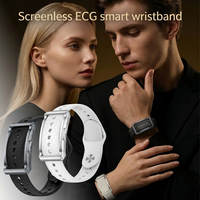 Gelang Pintar ECG Tanpa Layar VG70 Pemantau Suhu Pelacak Aktivitas Tahan Air IP68 Jam Tangan Pintar Gelang Kebugaran