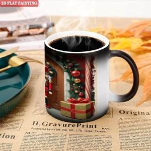 Taza Sublimada con Diseño de Animales Personalizado, Negra Esmerilada, 11 oz, Cerámica, Cambia de Color con el Calor, Taza Mágica - Product Image 5