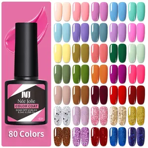 2022 new arrival 100 colors promotional OEM nail polish private label wholesale Free sample color uv gel nail polish
