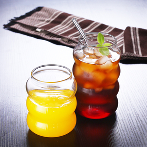 Taza de café de vidrio con forma de oruga, vajilla de entretenimiento para beber Vintage, cristalería, taza de bebida para agua, jugo de fruta, vino - Product Image 6